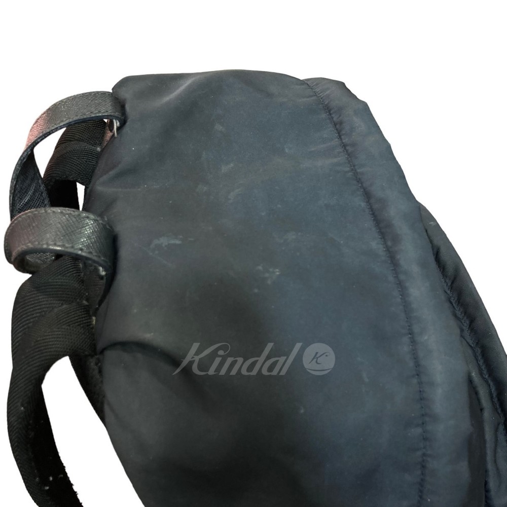 Prada Triangle Nylon Backpack Black One Size - image 6